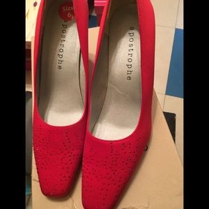 Brand new red shoes